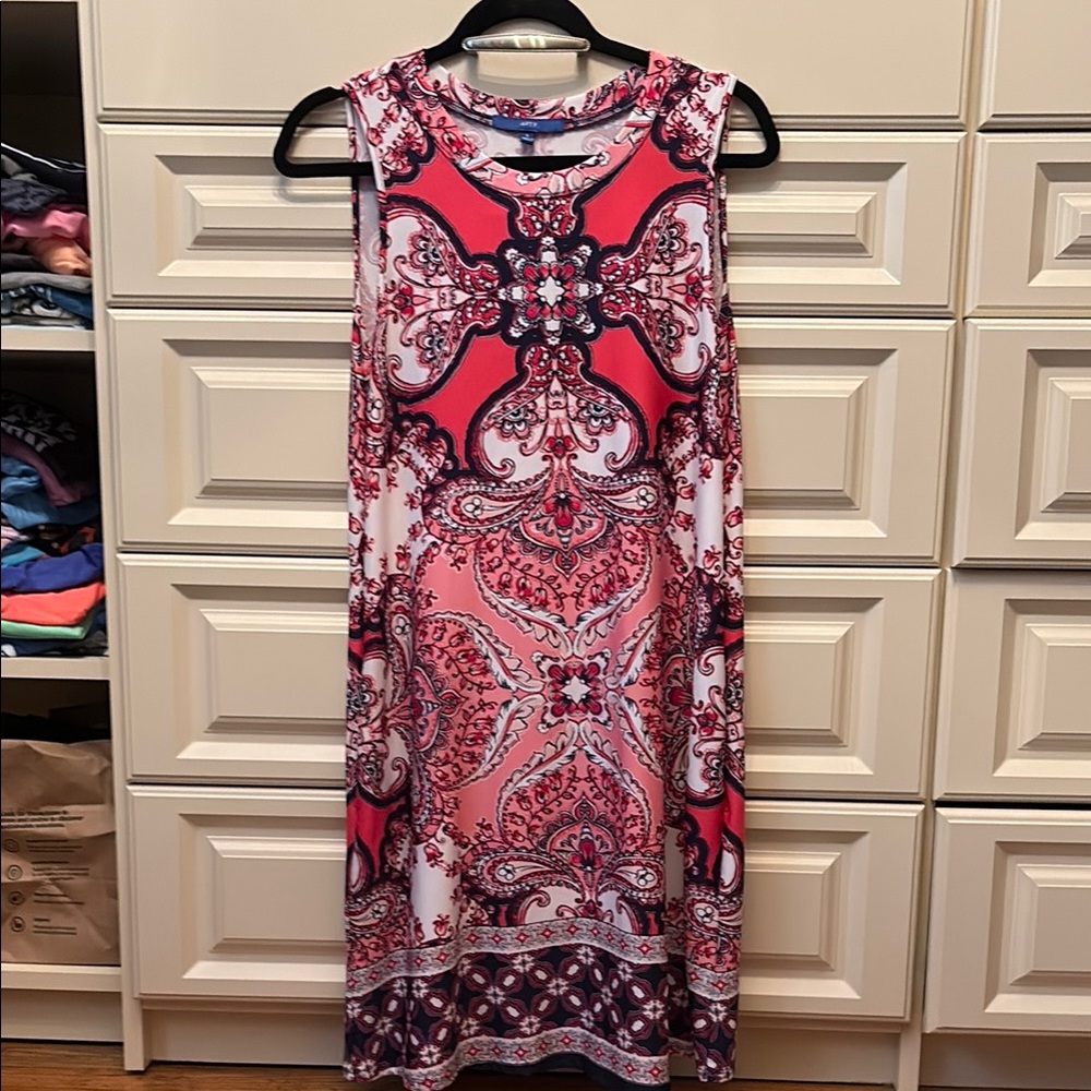 Apt. 9 Pink and Purple Paisley Dress